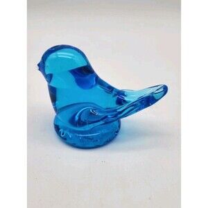 Beaytiful Vintage Leo Ward Glass Bluebird Of Happiness 1996 signed by Artist